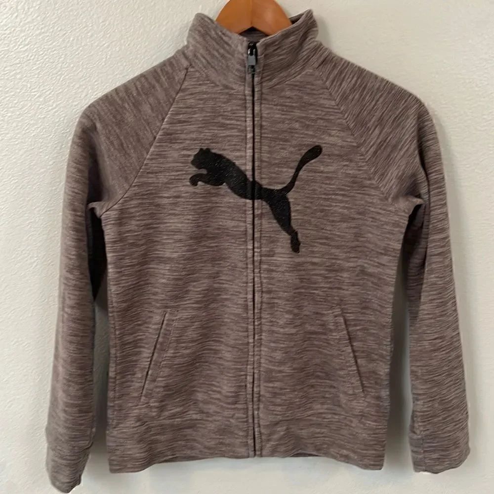 Puma zip up fleece jacket.  Size girls L (12-14).